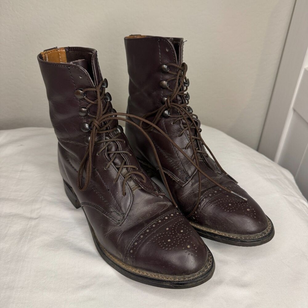 Grand Prix Biltrite Leather Lace up Boots